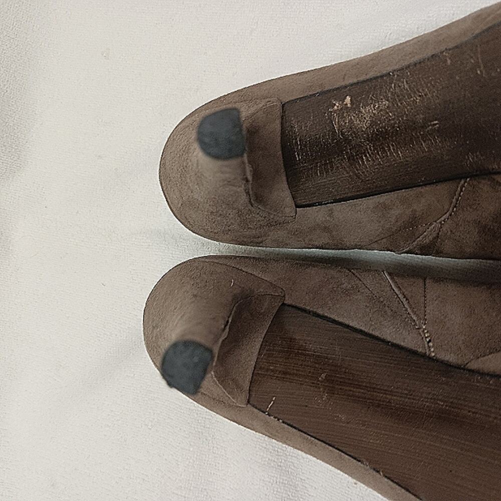 Stuart Weitzman Ankle Booties Sz 9 Brown Suede Leather  Modern Moto Barbiecore - Picture 8 of 15